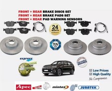 FRONT + REAR BRAKE DISCS and PADS for BMW X6 (E71, E72) xDrive 30d 2008-2010