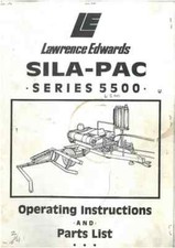 Lawrence Edwards Supa-Pac Series 5500 (6500) Bale Wrapper Operators/Parts Manual