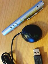 Professional  Anzemet Remote Control Laser Pointer, USB plug, 3 LR44 batteries