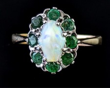 Vintage Emerald and Opal