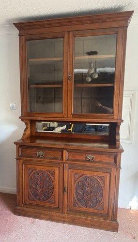 Antique edwardian carved oak - antique,