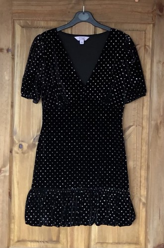 Miss selfridge black velvet - black,