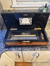 Reuge Music Box 144 Note Rare!