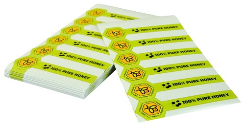 Honey jar tamper - tamper, labels