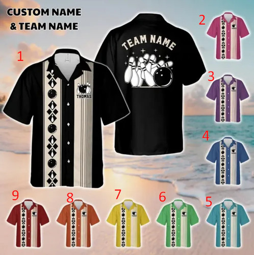 Personalized retro bowling - personalized,