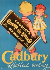 Cadburys chocolate metal - cadburys, sign