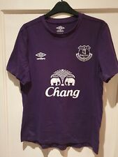 Everton Football Club Mens Purple Umbro Chang Shor Sleeve T-Shirt Top - Size M