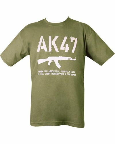Ak47 shirt olive - t-shirt, printed