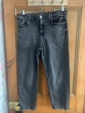 Marks & Spencer Women's Size 16 Short Black Boyfriend Jeans