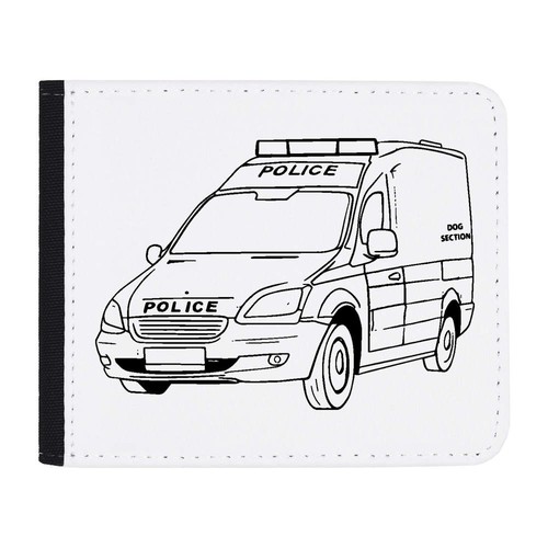 Police dog van wallet - dog,
