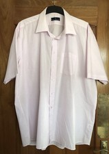 Rael Brook Pale Pink Short Sleeved Shirt - Collar 19” (Chest 58”) NEW NO TAGS