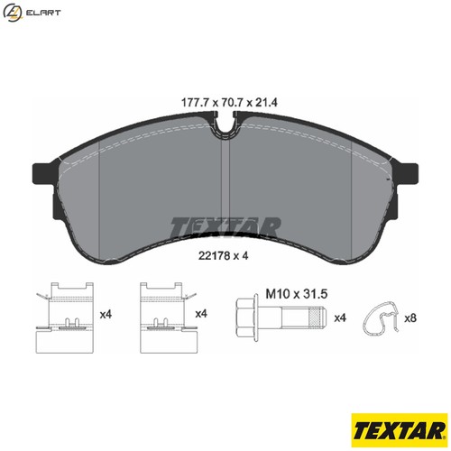 Brake pad set disc - brake,