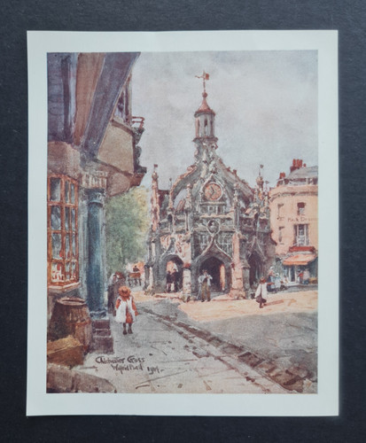Antique 1907 print - ,