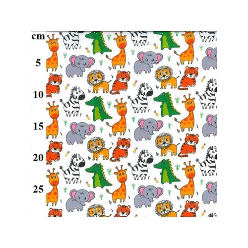 Polycotton fabric animal - polycotton,