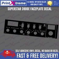 SUPERSTAR 3900E 3900-E SS3900 cb radio faceplate Decal Sticker bezel
