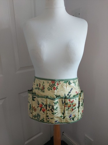Cuckoobird vtg apron oil cloth - cuckoobird,