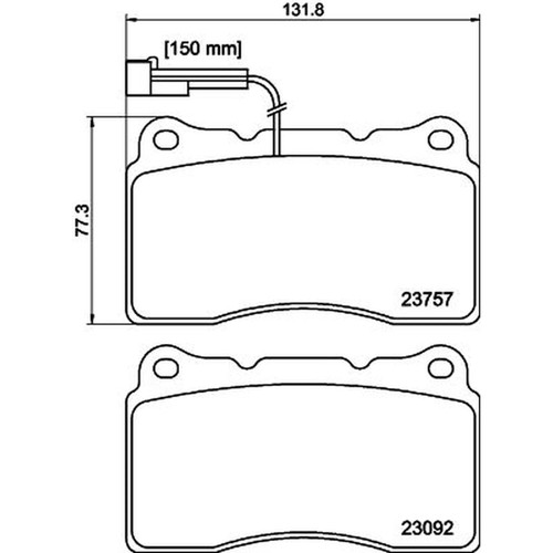 Mintex front brake pad set - brake,