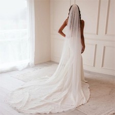 Long Tulle Bridal Veil with