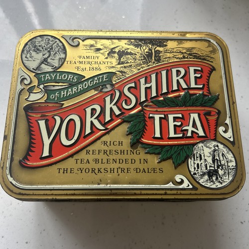 Yorkshire tea tin caddy - caddy, extra