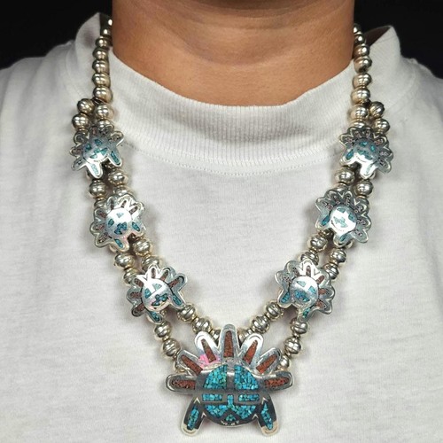 Vintage navajo sterling - 19",