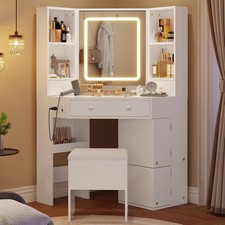 Vanity desk with mirror - 42.5",