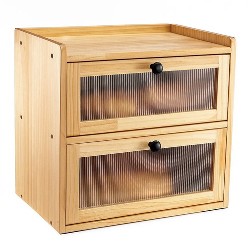 Wooden bread bin - bread,