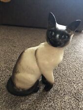 Beswick Siamese Cat Sitting Up 9.5” Tall England Numbered 1882 Preowned Animals