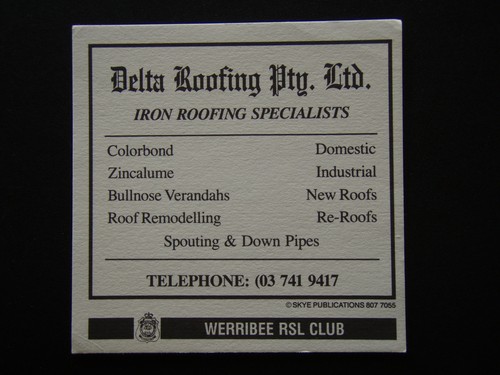 Delta roofing iron - roofing,