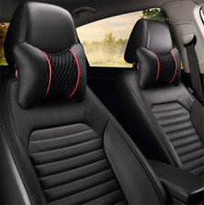 2x PU leather Knitted Car Seat