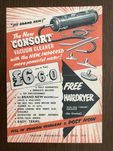 1950 iconic vacuum - iconic, &