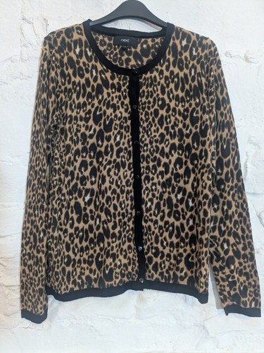 Ladies leopard print - , cardigan