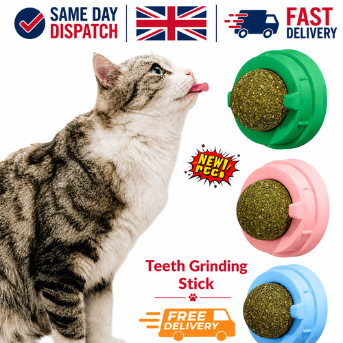 Catnip wall toys rotatable - 3x,
