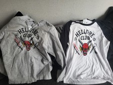 HELLFIRE CLUB - unisex - UK L - Zip Hoodie STRANGER THINGS free top smaller size