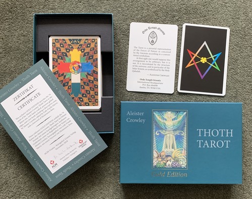 Rare oop thoth tarot gold - thoth,