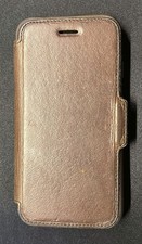 OtterBox Strada Folio Case for iPhone SE 2022 Espresso Brown Leather