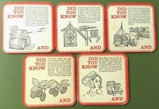 5 x John Courage Did You Know Beer Mats