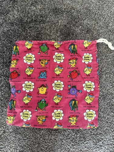 Vintage fabric drawstring bag - vintage,