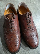 Barbour Mens Dark Tan Leather