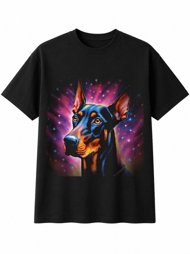 Doberman under the stars - doberman,