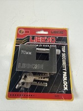 70 mm Heavy Duty Padlock, 3 Keys Armoured Steel Shutter Warehouse Container Lock