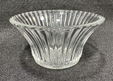 Vintage Clear Ribbed Glass