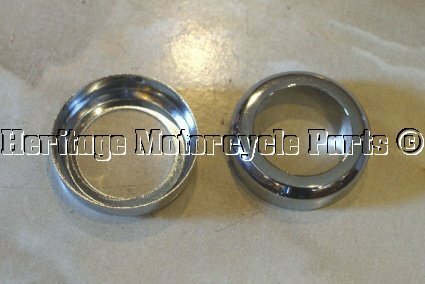 Chrome headlight bracket rings - chrome,