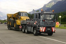 Truck photo MAN TGA Platform trailer Switzerland grey Schwertransporte, Witschi 