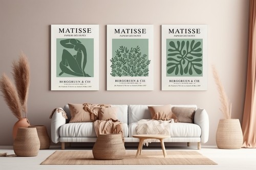 Set henri matisse green - set,