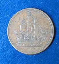 1815 colonial ship 1/2 penny