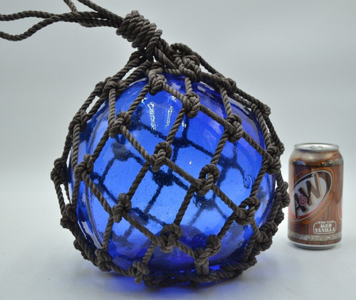 Vintage glass fishing float - glass,