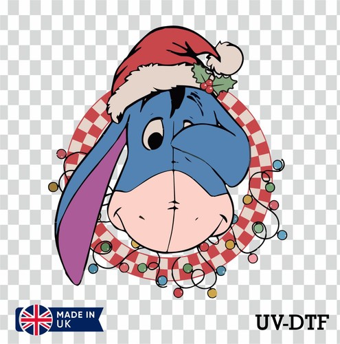 Eeyore dtf sticker glass - sticker,