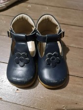 Bata girls leather blue shoes