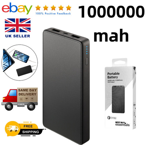 900000mah power bank usb - bank, led