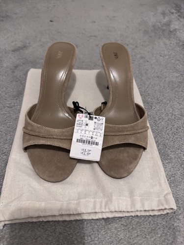 Leather high heel sandals zara - sandals,
